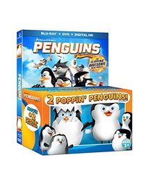 Penguins of Madagascar with 2 Poppin' Penguins Toys [Blu-ray]