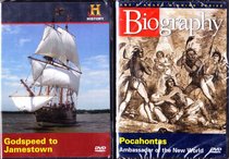 Pocahontas Biography , Godspeed to Jamestown : The History Channel Early Settlers 2 Pack
