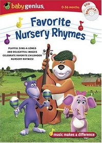 Baby Genius Favorite  Nursery Rhymes w/bonus Music CD