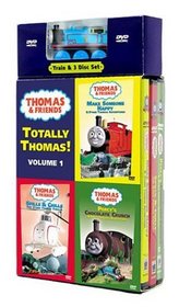 Thomas The Tank Engine And Friends - Totally Thomas 3-Disc Collection With Train (Make Someone Happy/Percy's Chocolate Crunch/Spills & Chills)