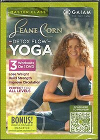 Gaiam Seane Corn Detox Flow Yoga DVD 3 Workouts on 1 DVD - Lose Weight, Build Strength, Improve Circulation