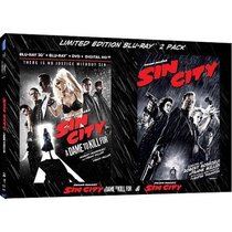 SIN CITY Limited Edition BLU-RAY 2-Pack (Sin City/Sin City A Dame to Kill For) Both Movies