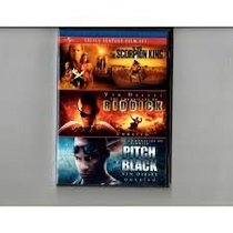 Triple Feature Film Set - The Scorpion King - The Chronicles of Riddick - Pitch Black - DVD