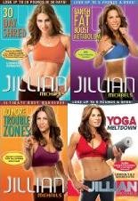 Jillian Michaels 4 DVD Set. 30 Day Shred/Banish Fat Boost Metabolism/No More Trouble Zones/Yoga Meltdown