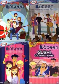 6teen (4 Pack) Deck the Mall / Idol Time At The Mall /Stupid Over Cupid / Sushi Connection