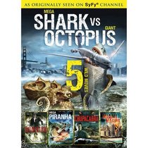 5 Movie Syfy Collection: Shark Vs Octopus / Momentum / Mega Piranha / Chupacabra / Miami Magma