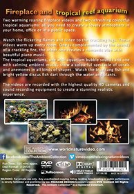 Fire and Fish - 2 DVD set Fireplace and Tropical Reef Aquarium 2016