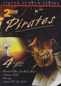 Pirates: 4 Feature Films (Beneath the 12-Mile Reef, Captain Kidd, Mutiny, Legend of Sea Wolf)
