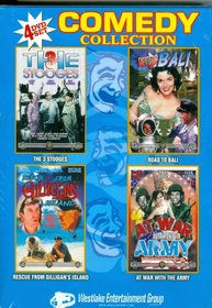 4 DVD Set Comedy Collection-3 Stooges, Road to Bali, Rescue From Gilligan's Island, At War With The Army