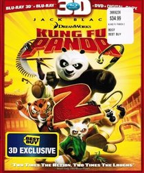 Kung Fu Panda 2 (Three-Disc Combo: Blu-ray 3D/Blu-ray/DVD + Digital Copy)