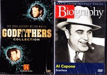 The True History Of The Mafia The Godfathers Collection Box Set , Al Capone Biography : The History Channel 3 Disc Set