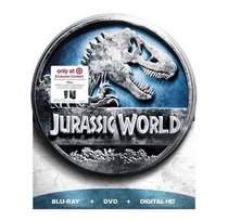 JURASSIC WORLD Blu-Ray+DVD+Digital HD TIN CAN Edition EXCLUSIVE w/30 Minutes Of Bonus Content