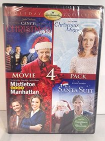 Hallmark 4 Pack Mistletoe Over Manhattan, Christmas Magic, Santa Suit DVD