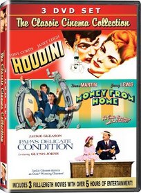 The Classic Cinema Collection - 3 DVD SET! - Houdini, Money from Home, & Papa's Delicate Condition