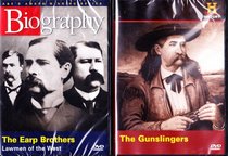 The History Channel : The Gunslingers - Wild Bill Hickock, Jesse James , Wyatt Earp , Biography the Earp Brothers ; Wild West 2 Pack Gift Set