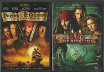 Pirates of the Caribbean 4 Movie Set! Curse of the Black Pearl, Dead Man's Chest, At World's End, and on Stranger Tides 4-DVD Combo!