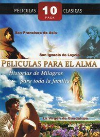 PELICULAS PARA EL ALMA 10 PACK:EL NINO Y LA ESTRELLA/ROSAS BLANCA PARA MI HERMANA NEGRA/JESUS MARIA Y JOSE/SAN FRANCISCO DE ASIS/UNA MAESTRA INOLVIDABLE/EL PECADO DE ADAN Y EVA/JESUS EL NINO DIOS/LA VIRGEN DE GUADALUPE/SAN IGNACIO DE LOYOLA/HIPOLITO EL DE