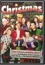 Country Christmas 5-disc gift pack. Incl. 3 hours of TV Christmas specials from Ozzie & Harriet, The Beverly Hillbillies, Red Skelton and Jack Benny, 43 holiday songs by original artists and blazing Yule Log on DVD