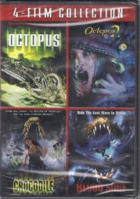 Horror Collection 4 Movies Octopus, Octopus II, Crocodile, Blood Surf