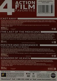 Cast Away / Last of the Mohicans / Master and Commander / Kingdom of Heaven Quad Feature