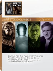 Classic Quad Set 18 (Battle for the Planet of the Apes/The Day The Earth Stood Still/The Neptune Factor/The Poseidon Adventure)