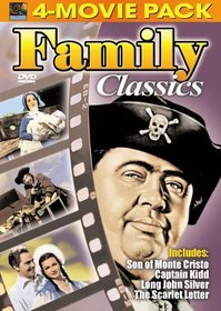 Family Classics 4-Movie Pack - Son of Monte Cristo, Captain Kidd, Long John Silver's Return to Treasure Island, Scarlet Letter