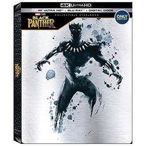 Black Panther 4k + Blu-ray + Digital Copy Steelbook