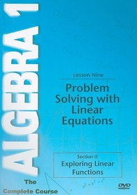 Problem Solving With Linear Equations