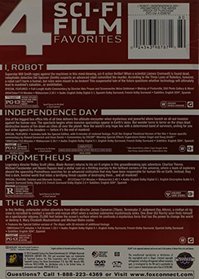 4 Sci-Fi Film Favorites (I, Robot / Independence Day / Prometheus / The Abyss (Special Edition))