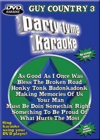 Party Tyme Karaoke: Guy Country, Vol. 3