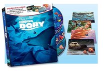 Finding Dory Double Exclusive Steelbook Packaging with 4 Collectible Lithograph Cards (Blu Ray, DVD, Digital HD and Disc) [Blu-ray]