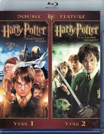 Harry Potter Blu-Ray Double Feature Harry Potter and the Sorcerer's Stone and Harry Potter and the Chamber of Secrets