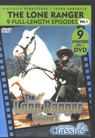 The Lone Ranger - 9 Full Length Episodes - Vol. 1