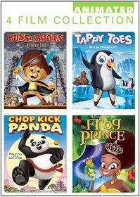 Animated 4 Pack (Puss In Boots, Tappy Toes, The Frog Prince, Chop Kick Panda)