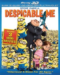 Despicable Me (3D Blu-ray + Blu-ray + DVD + Digital Copy + UltraViolet)