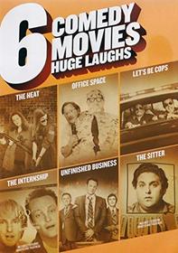 6 Comedy Movies Huge Laughs (The Heat / Office Space / Let's be Cops / The Internship / Unfinished Business / The Sitter)