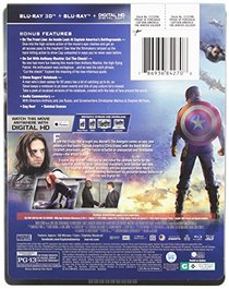 Captain America: The Winter Soldier Exclusive Steelbook [3D Blu-ray + Blu-ray + Digital Copy]