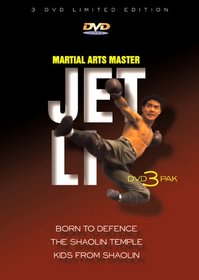 Martial Arts Master Jet Li: Born to Defence/The Shaolin Temple/Kids From Shaolin