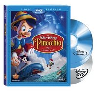 Pinocchio (Two-Disc 70th Anniversary Platinum Edition + Standard DVD+ BD Live) [Blu-ray]