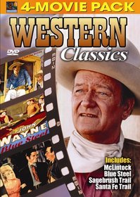 Western Classics 4-Movie Pack - McLintock, Blue Steel,  Sagebrush Trail, Santa Fe Trail