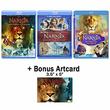 The Chronicles of Narnia: Complete Movie Trilogy Blu-ray Bundle (The Lion, the Witch and the Wardrobe / Prince Caspian / Voyage of the Dawn Treader) + Bonus Art Card