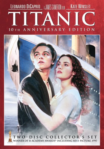 Titanic 10th Anniversary Edition DVD with Leonardo DiCaprio, Kate Winslet,  Billy Zane (PG-13) +Movie Reviews