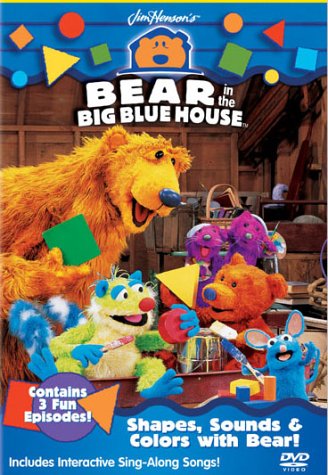 Bear in the Big Blue House Shapes Sounds Colors with Bear DVD with