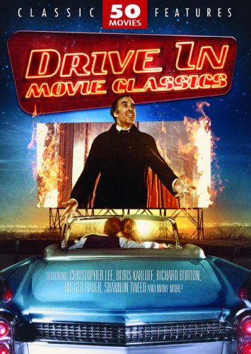 DriveIn Movie Classics 50 Movie Pack DVD with Christopher Lee