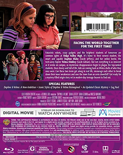  Daphne & Velma (Blu-ray/DVD Combo) : Kyle Mack, Caitlin Meares,  Suzi Yoonessi, Sarah Jeffery, Sarah Gilman, Ashley Tisdale, Jennifer  Tisdale, Amy Kim, Jaime Burke: Movies & TV