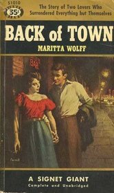 Back of Town (Signet Books)