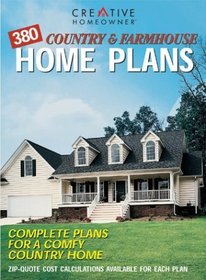 380 Country  Farmhouse Home Plans : Complete Plans for a Comfy Country Home (Home Plans)
