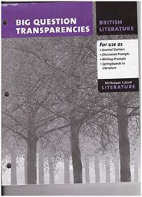 McDougal Littell British Literature Big Question Transparenies. (Paperback)