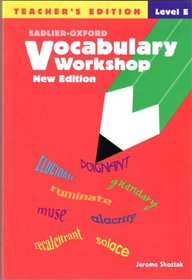 Salier-Oxford Vocabulary Workshop (Teacher's Edition) Level E