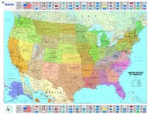 Michelin USA Political Map (Michelin Wall Maps)